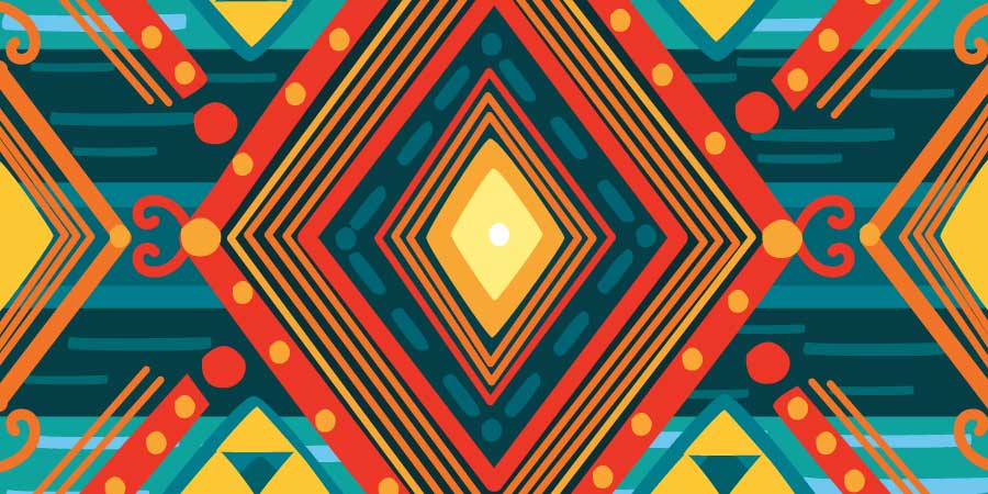 Large diamond Pendleton pattern